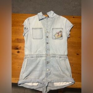 Denim romper